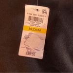 INC. International Concepts Medium Velvet Burnout Bell Sleeve Black Wrap Tie Top Photo 7