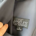 Alex Evenings  Compression Scuba Beaded Halter Sheath Dress Navy Blue‎ 10 Photo 6