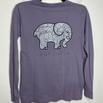 Ivory Ella  sweet paisley long‎ sleeve t-shirt purple size XS Photo 0