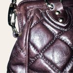 Dimoni brand gorgeous cocoa bean brown leather diamond quilted design ba… Photo 4