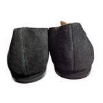 Talbots Black Suede Pointed Toe Faux Pearl Bow Accent Minimal Ballet Flats Sz 7 Photo 3