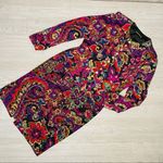 80’s Silk Blend Suit Jacket / blazer & Skirt Floral Print embroidered look skirt Pink Size 10 Photo 0