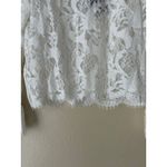 Rain White Lace Long Sleeve Top Size Medium Photo 4