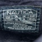 Nautica Women's US 10 White Blue Striped RUDDER Canvas Espadrille Boat Shoes Photo 8