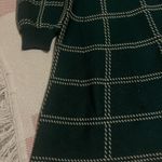 Midnight Doll  Forest Dark Green Gold Plaid Check Checkered Fit Flare Xmas Dress Photo 2