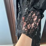 Vintage Dollar USA Black Whimsygoth Lace Blazer Size L Photo 6