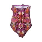 Seafolly  Woman’s Take Flight Cascade‎ Bandeau One Piece Swimsuit Size 6 Photo 4