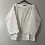 J.Crew Ciel Top in Cotton Poplin Size XS White NEW Casual Preppy Coastal CI507 Photo 1