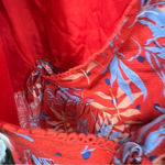 Lost + Wander tie wrap blouse with ruffle sleeves and peplum size large Photo 5