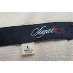 Sugar Lips Black Nude Lace Peplum Top Sz L Photo 4