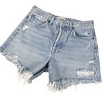 AGOLDE High Rise Parker Blue Denim Long Shorts
Size 26 Photo 3