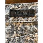 BLANK NYC  The Jane Gray And Cream Snakeskin Print Denim‎ A Line Mini Skirt 24 Photo 10