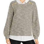 Karl Lagerfeld  PARIS Knit Tweed Two For One Top Photo 0