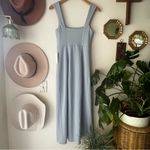 Show Me Your Mumu  Eden Midi Dress‎ Steel Blue Stretch Women’s SIZE SMALL Photo 3