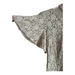 VTG DAWN JOY PRAIRE 100% Nylon Lace Unlinned Dress M/L Made In USA Tie Back Tan Size M Photo 6