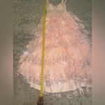 Cinderella Couture 8248J A Line Long Formal Ruffle Prom Dress Pink Size 0 Photo 10