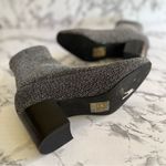 Sol Sana  Shimmer Sock Booties Black Silver Metallic 36/5.5 Glam Block Heel Chic Photo 12