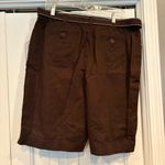 Karen Scott  Brown Belted Shorts Size‎ 16 Photo 1