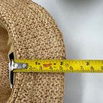 J. Crew Raffia Straw Crochet Brim Hat F1722 Packable Vegan Tan Photo 5