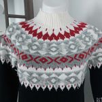 J.Jill Festival Cottage Fair Isle Sweater Black Mul Pullover, Size XS New w/Tag Photo 5