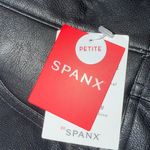 Spanx NEW  Black Faux Leather Ankle Skinny Pant Small Petite Quiet Luxury Capsule Photo 2