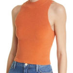 frame denim FRAME Womens sleeveless Ribbed Knit Top Sz XS Boho Luxury Photo 0