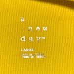 A New Day  Slim Fit Yellow Tank Top Women's Large Photo 4