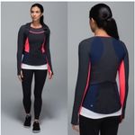Lululemon Trail Bound Long Sleeve Shirt pink black blue size 8 Photo 1