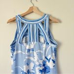 Gretchen Scott Isosceles Iconic Iris Mini Dress Size Medium Blue Photo 5