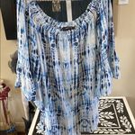 Karen Kane  Off Shoulder Tie Dye Print Top, Shibori ruffle Photo 4