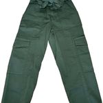 Alex Mill Belted Washed Expedition Pant‎ Women's Size 0 Dark Green Cargo Photo 3
