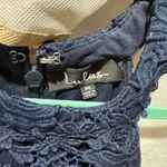 Lulus  Dress Mini Lace Blue Navy Photo 2