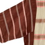 Ace & Jig  Brown Cream Pink Stripe Dress with Metallic Accent size small pockets Photo 3