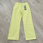 The Kript NWT Royal Wide Leg High Rise Jeans in Avocado Photo 8