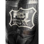 First Genuine‎ Leather Pants Womens Black Smooth Motorcycle Pants Size 28 Photo 2