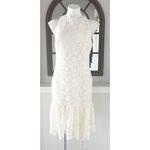 Ralph Lauren Lace Sleeveless Dress in Pale Cream/ Ivory Size 6 New w/Tag Photo 2