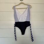 Beachsissi Women’s Large Blue Crossover Belted One Piece Swim Photo 3