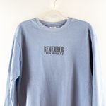 Comfort Colors Taylor Swift Eras Tour Graphic Crewneck Sweatshirt Blue Medium Photo 4