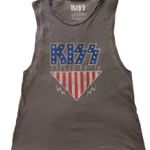 KISS Women's Spirit of 76' Tank Top Sleeveless Shirt Rock Band 4th of July 🎆 Gray Size XS Photo 0