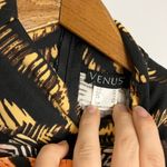 Venus  Orange Black Animal Print Sleeveless Dress Photo 3