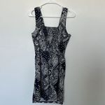 Monteau ‎ Handkerchief Hem Patchwork Paisley Dress Blue Linen Blend Size XS NWT Photo 3