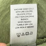 John Mark  Olive Green Textured Button Front Shirt Tunic Top Size Small Roll Tab Photo 10