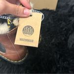 Dr. Martens 2976 leonore brown leather fur ankle boots booties shoes sz 7 new Photo 6