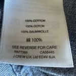 J.Crew Jeans Chambray Button Up Shirt Pearl Snap Buttons Long Sleeve Sz6/S #2509 Photo 9