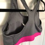 Nike Grey and Pink Women's Pro Classic Padded Graphic Sports Bra Size M Photo 4