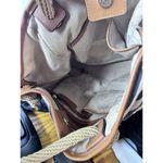 Michael Kors Large Blue And White Pinstripe Marina Tote Shoulder Bag Rope Handle Photo 7