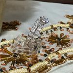 2pcs Women'S Set Ring with 6 Claw Setting Round Synthetic Zirconia Silver Photo 12