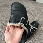 Princess Polly Black Clogs with Cream Trim Photo 0