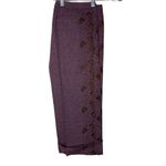 Betsey Johnson Wool Blend Embroidered Cropped Wide Leg Pant 8 Photo 5