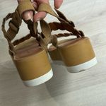 Lucky Brand Wedge Scalloped Woven Vellenora Buckle Leather Slingback Sandal 10 Photo 5